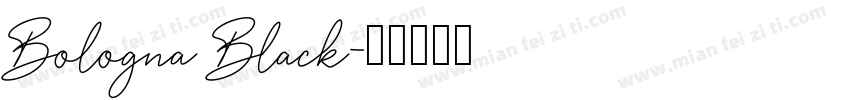 Bologna Black字体转换